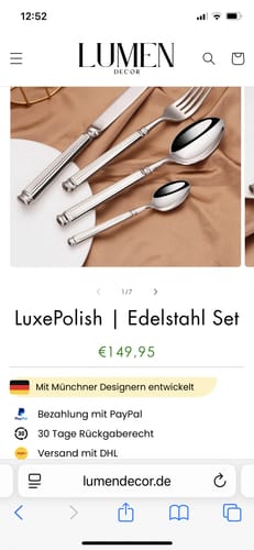 Customer photo review of Edelstahl Set