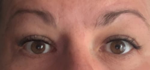 Customer photo review of Bare Naked - Pre-Glued Lashes