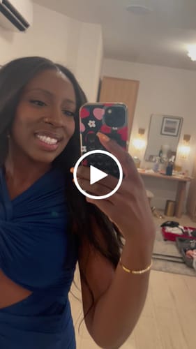 Customer video review of Nasha Gown in Blue by Ronny Kobo - RENTAL