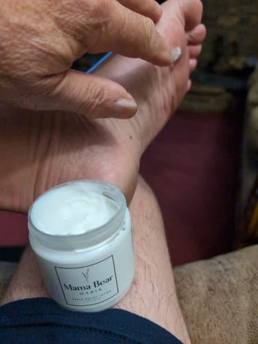 Customer photo review of Mama Bear Nerve Relief Lotion