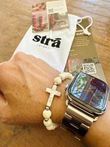 undefined review of STRA Rainbow Bridge Cross-Howlite Bracelet image 1 out of 1