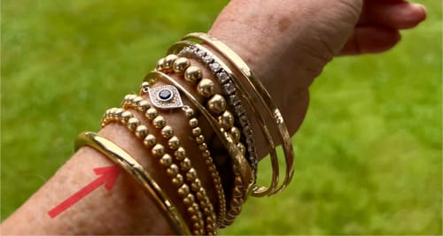 Customer photo review of Classic Oval Bangle