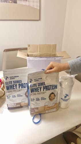Customer photo review of Elite Series Whey Protein