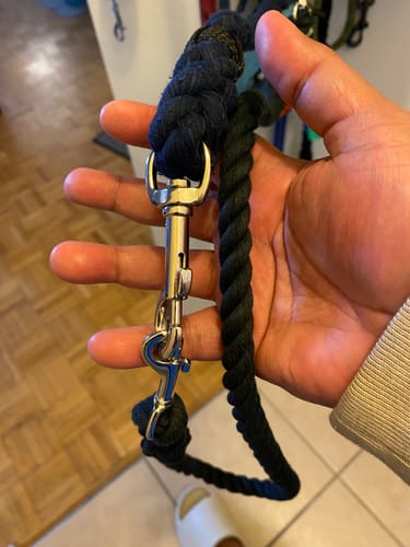 Customer photo review of Cotton Rope Multi-Dog Leash Connector