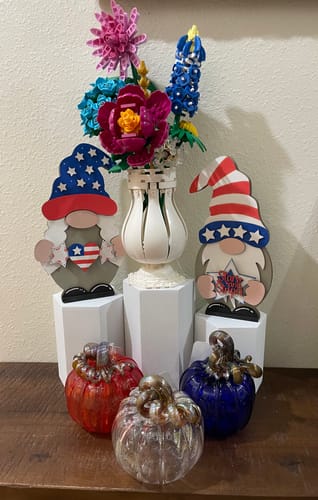 Customer photo review of Patriotic Pumpkin Trio