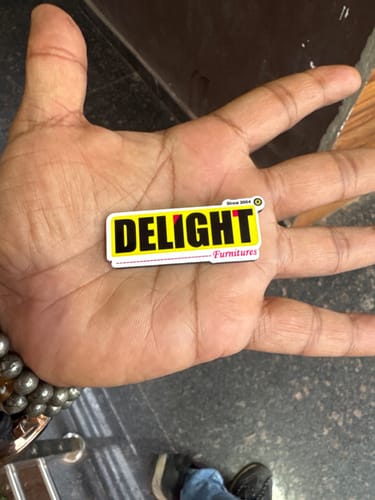 Customer photo review of Customized Magnetic Badge | Wear Your Brand | PrintMine.in