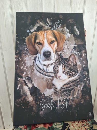 Customer photo review of Aquarell Pawtrait