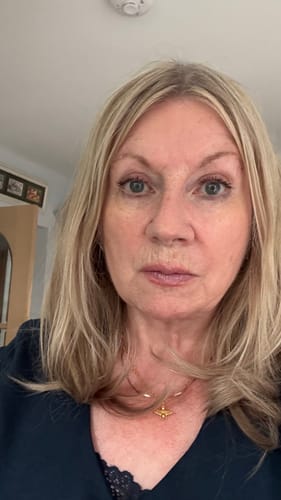 Customer photo review of Remy Human Hair Invisible Wire Extension - Mixed Blonde