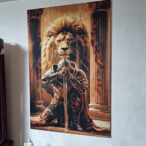 Customer photo review of LA VALENTÍA (JOSUE 1:9) CUADRO DECORATIVO