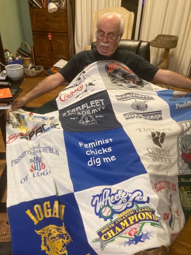 Customer photo review of Premium T Shirt Quilt
