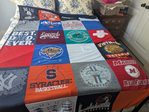 Customer photo review of Premium T Shirt Quilt