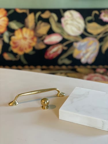 Customer photo review of Richmond Cabinet Pulls - Unlacquered Brass Polished