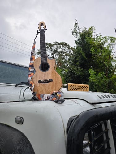 Customer photo review of Flight S35 Cats Polyester Ukulele Strap with Free Shipping