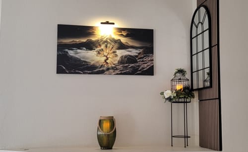 Customer photo review of Burning Bush - Faith Wall Art II