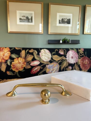 Customer photo review of Richmond Cabinet Pulls - Unlacquered Brass Polished