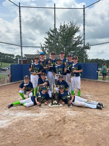 Customer photo review of Custom Navy Neon Green-Gold Personalized Gradient Font And Side Design Authentic Baseball Jersey