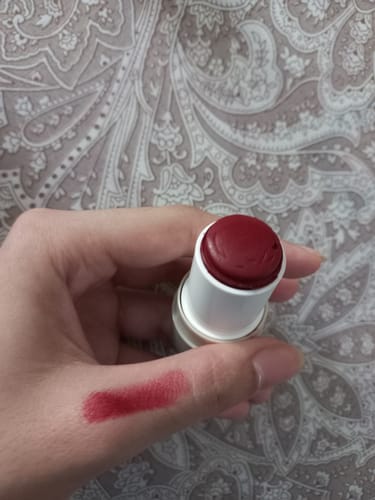 Customer photo review of VELVET FLUSH - Lip+Cheek Blush