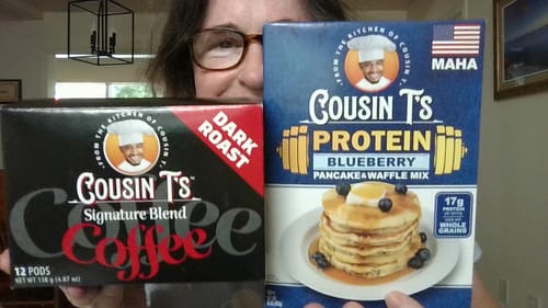 Customer photo review of Cousin T's Signature Blend Dark Roast Coffee