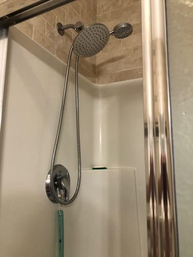 Customer photo review of 1-Spray Dual Shower Head Set