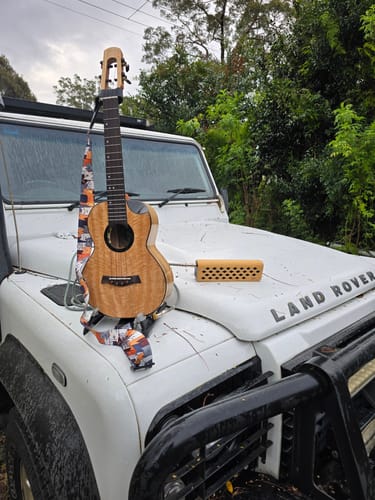 Customer photo review of Flight Fireball EQ-A Tenor Ukulele – All Solid Mango, All-Out Power