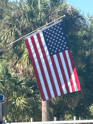 Customer photo review of Ultra Heavy Duty American Flag - 2-ply Polyester - Made In USA