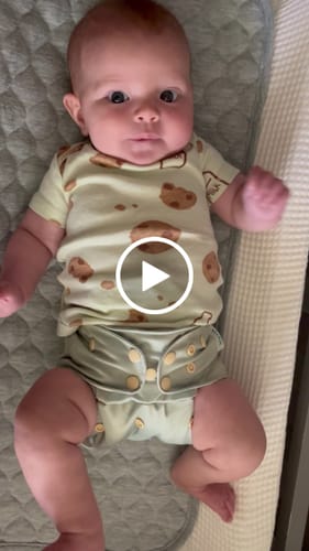 Customer video review of Solid Color: Essentials Pocket Cloth Diaper with Athletic Wicking Jersey, Grows with your Baby