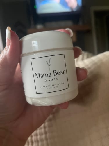 Customer photo review of Mama Bear Nerve Relief Lotion