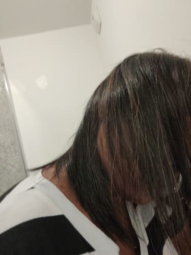 Customer photo review of Lissage Au Tanin Salvatore Blue Gold