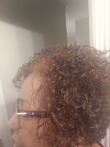 Customer photo review of Tropical Oasis Anti-Humidity Firm Hold Hair Gel
