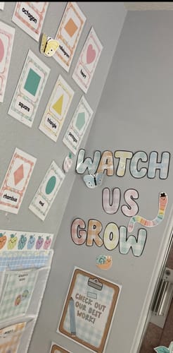Customer photo review of Petals and Pastel | Printable Inspirational Classroom Header