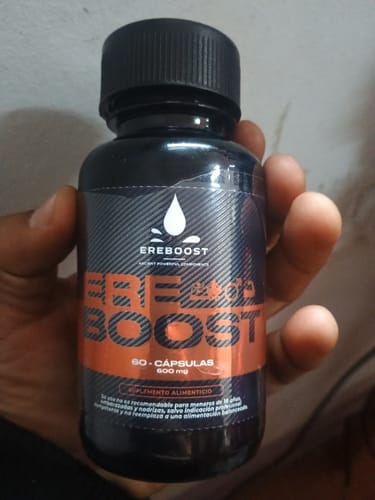 Reseña con foto de un cliente sobre EREBOOST | 60 Cápsulas | Pack 3 meses