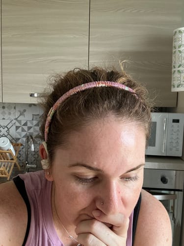 Customer photo review of Curly World Comfort Curve Silk Headband