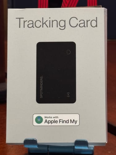 Customer photo review of SPOTMINDERS. Tracking card