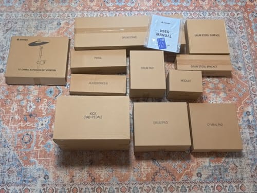 Customer photo review of Donner DED-200 MAX 5ドラム 3シンバル 電子ドラム