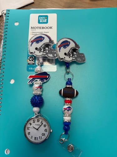 Customer photo review of Wholesale Creative Beaded Watch Retractable Keychains