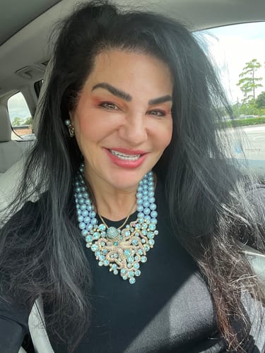 Customer photo review of HEIDI DAUS®"Guardian Of The Deep" Beaded Crystal Octopus Necklace