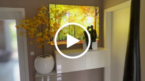 Customer video review of Canvalight® Leuchtbild | Waldlandschaft im Herbst | Querformat