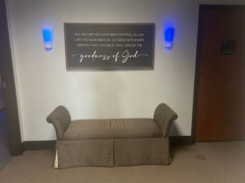 Customer photo review of Goodness Of God Faith Sign II