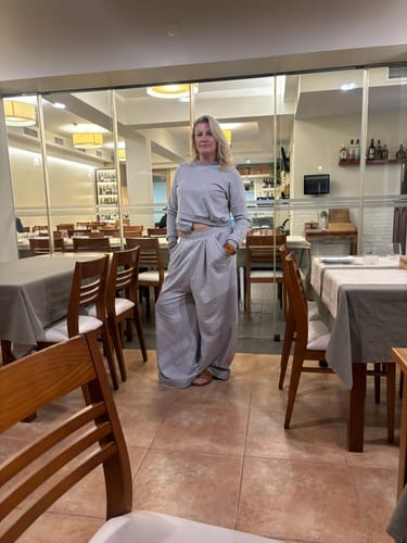Customer photo review of Grey Two Piece Tracksuit Set For Women
