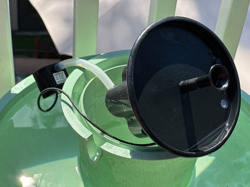 Customer photo review of Two Button Fountain Pump and Battery Compartment - no connection port
