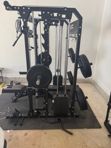 Customer photo review of Major Fitness B52 All-In-One Home Gym Smith Machine