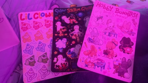 Customer photo review of Mystery Sticker Sheet Packs!