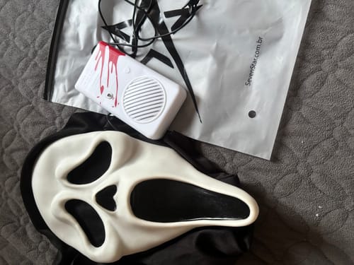 Customer photo review of Modificador de Voz Ghost face - Cinematográfico Premium