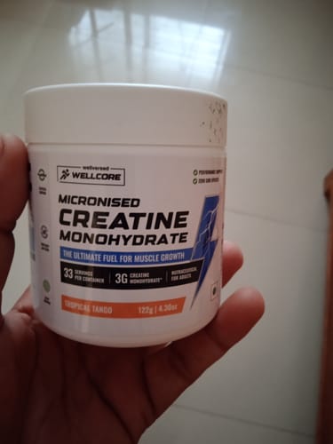 Customer photo review of Wellcore - Pure Micronised Creatine Monohydrate (122g, 33 Servings) Tropical Tango