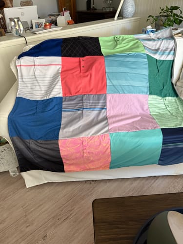 Customer photo review of Premium T Shirt Quilt