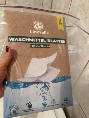 Customer photo review of Waschmittelblätter + 35 Extra GRATIS Wäschen