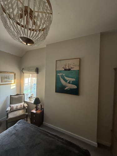 Customer photo review of White Whale & Calf Print