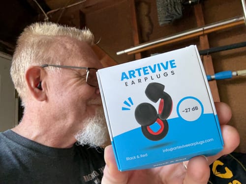 Customer photo review of Moto Earplugs - 27 dB