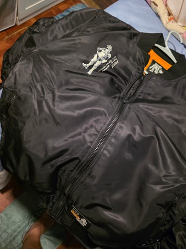 Customer photo review of Pacifist MA-1 Bomber Jacket (Slim Fit)