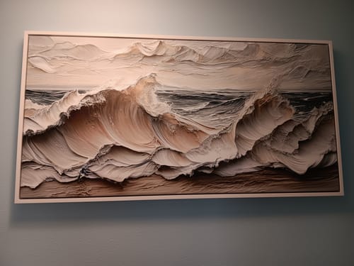 Customer photo review of Ocean Waves Wall Art